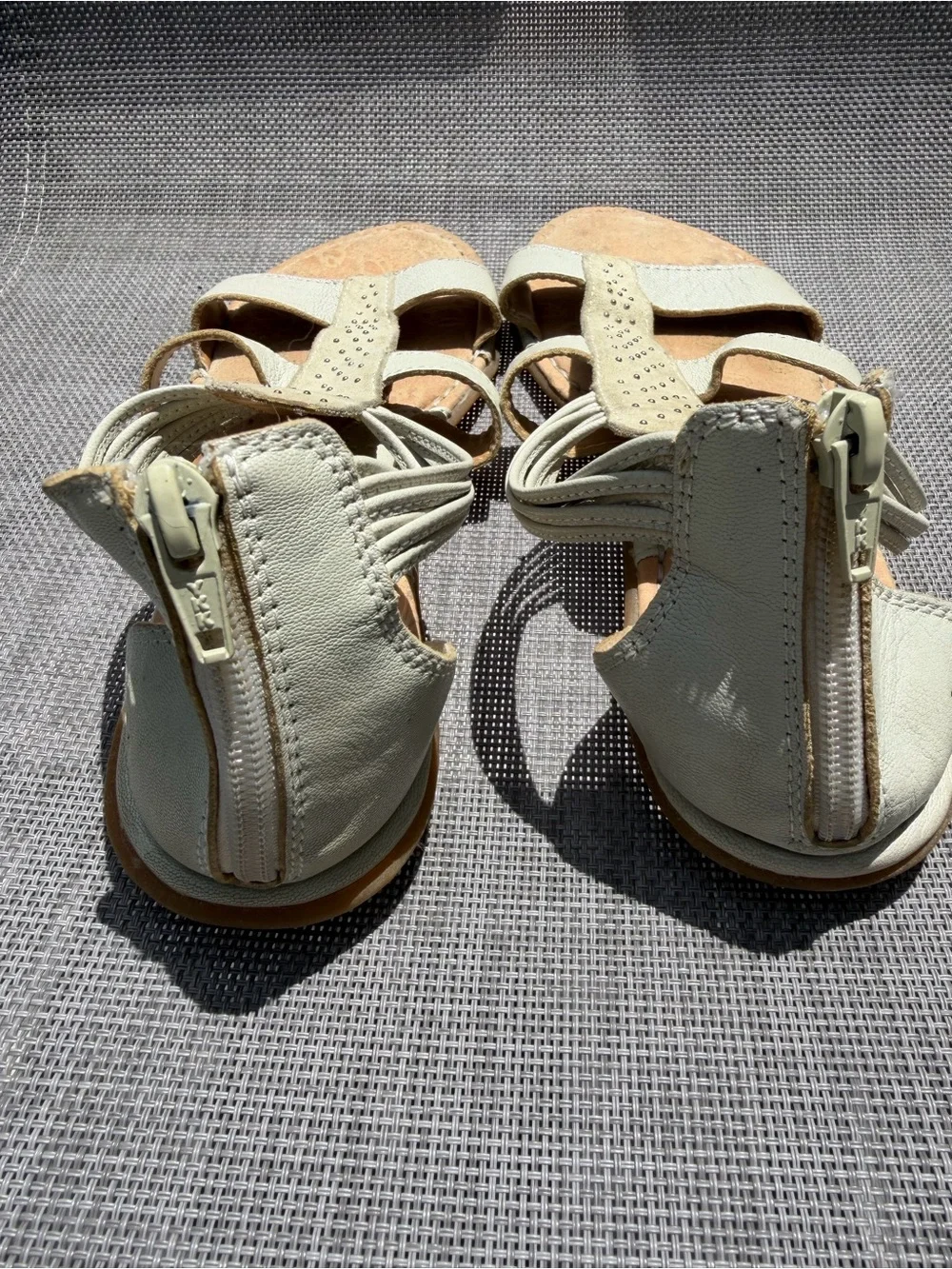 b.o.c. Women’s Cream Strappy Sandals with Stud Accents